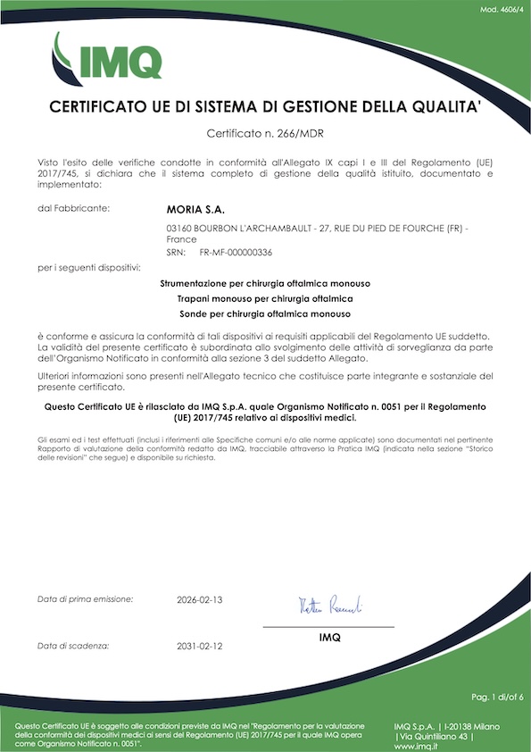 Moria Certificate 0266 MDR 2026-02-13
