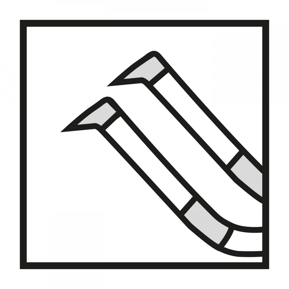 Curved Rhexis forceps
