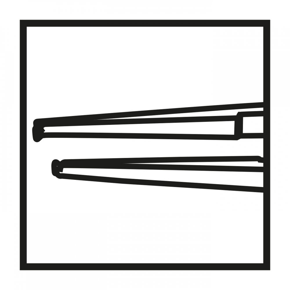 Straight Bonn forceps